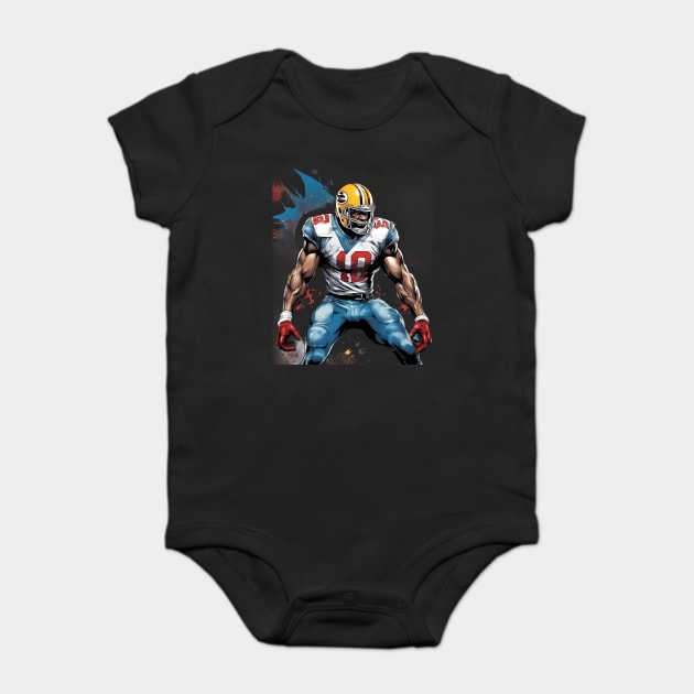 High School American Football Baby Bodysuit by animegirlnft